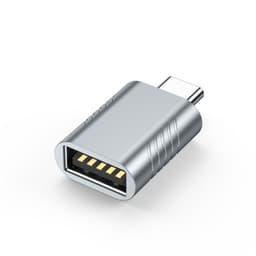 USB 3.2 hunn til Type-C hann OTG-adapter 10 Gbps Sølv
