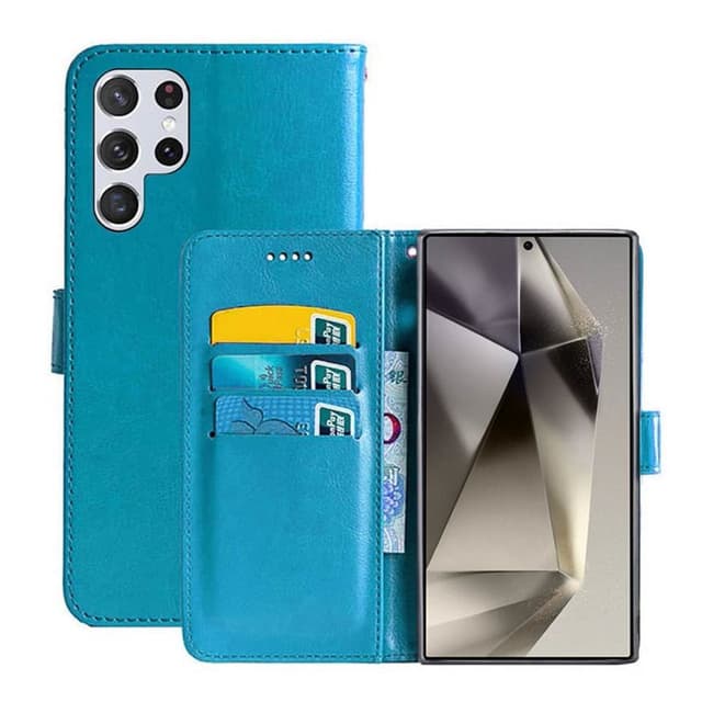 Lommebokdeksel 3-kort Samsung Galaxy S24 Ultra - Lyseblå