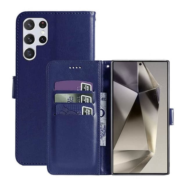 Plånboksfodral 3-kort Samsung Galaxy S24 Ultra - Mörkblå