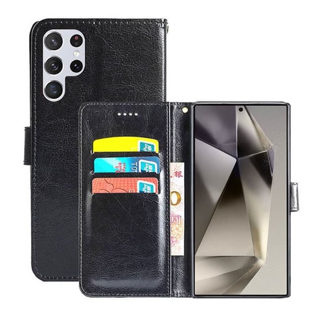 Lommebokdeksel 3-kort Samsung Galaxy S24 Ultra - Sort