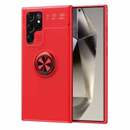Slim Ring Deksel Samsung Galaxy S24 Ultra - Rød