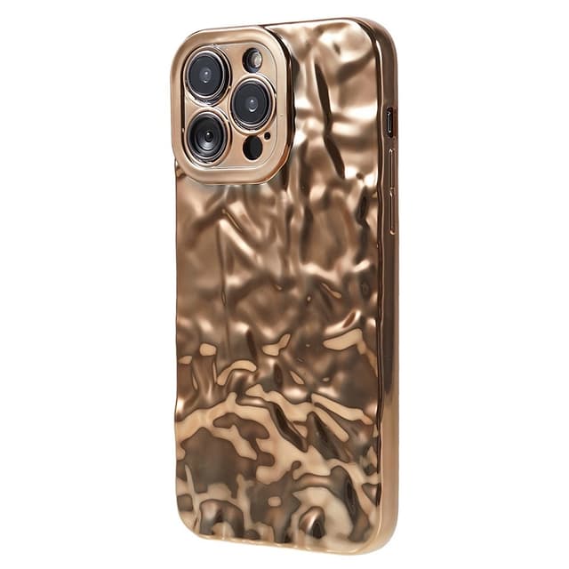iPhone 15 Pro TPU Kuori Elektroplating Rypistynyt Epätasainen Puhelimen Suojakotelo