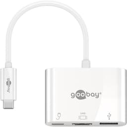 USB-C™ multiport-adapter HDMI™ (4K   30 Hz), 3 A 60 W, vit