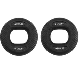 Finger Trainer Silikon Hand Trainer Ring Hand Grip Trainer 70-80 pund Sort