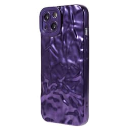 Till iPhone 15 TPU-skal Elektropläterad Rynkad - Rosa
