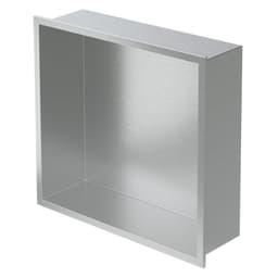 Duschbricka 30x30 cm silver rostfritt stål LuxeBath