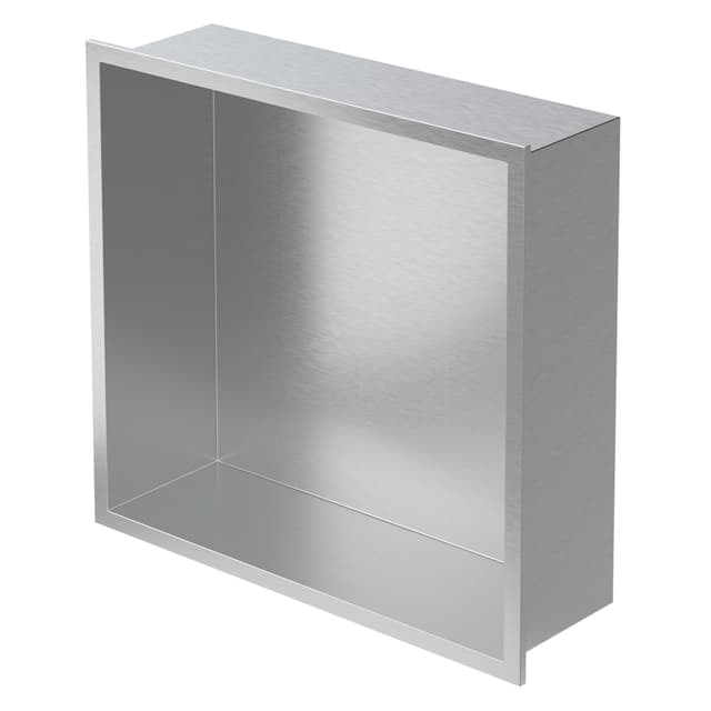 Duschbricka 30x30 cm silver rostfritt stål LuxeBath