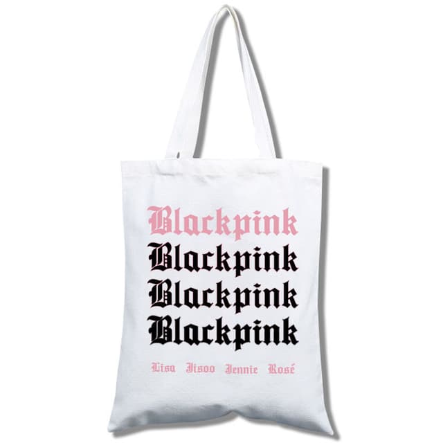 Multi-purpose Shopping Bags Tote Bags Svart rosa
