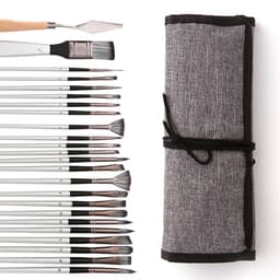24 stk Nylon Pensler Akvarel Oliemaling Pensel Kunst tilbehør