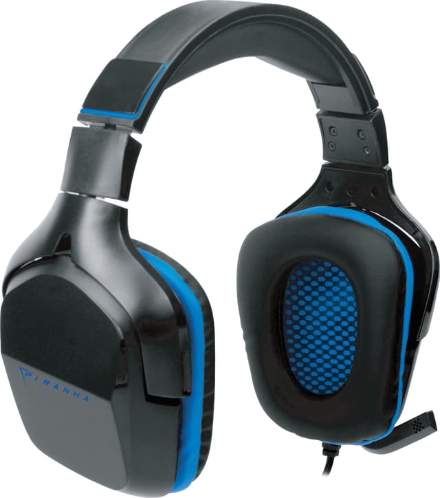 Piranha HP90 gaming headset (sort & blå)