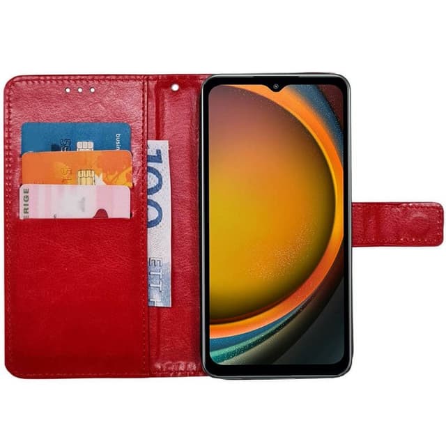 Plånboksfodral 3-kort Samsung Galaxy Xcover 7 - Röd