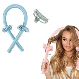 Hair Rollers Curlers Heatless Blå