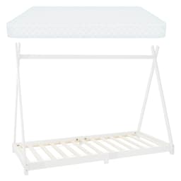 ML Design BedTipi 90 x 200cm med lamelramme, hvid