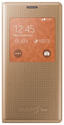 Samsung S View Flip Cover för Galaxy S5 mini (guld)