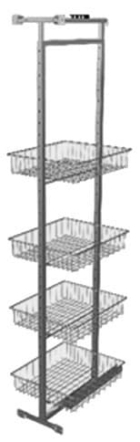 Epoq Högskåpsutdrag 4 trådbackar 40 cm
