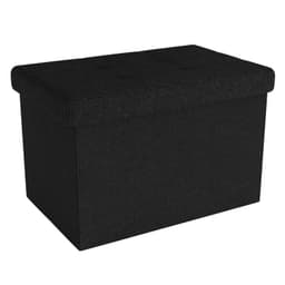Sammenklappelig Skammel 49x30x30 cm Taburet (sort)