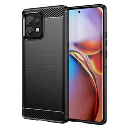 Borstat silikon skal Motorola Edge 40 Pro - Svart