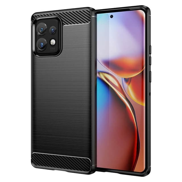 Borstat silikon skal Motorola Edge 40 Pro - Svart