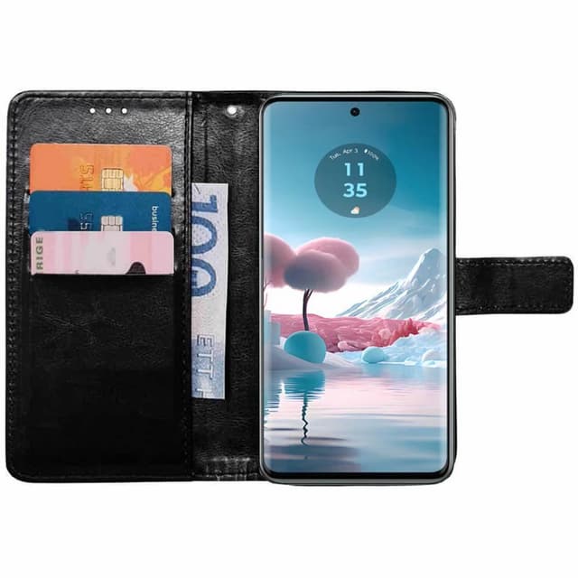 Plånboksfodral 3-kort Motorola Edge 40 Neo - Svart