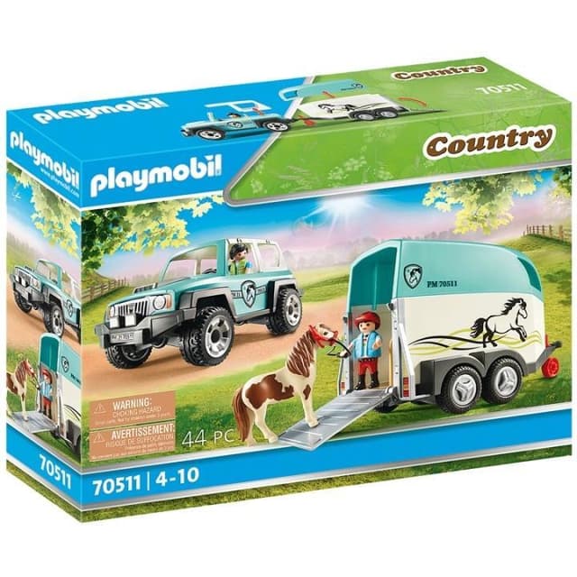 Playmobil Bil med hästtrailer