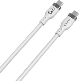 Hyper HyperJuice USB-C til USB-C ladekabel 2 m (hvit)