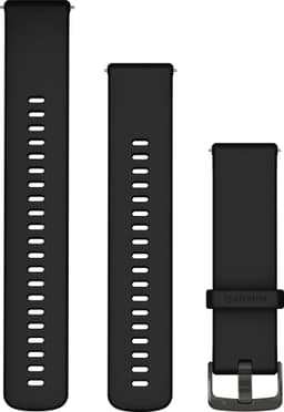 Garmin 22mm Quick Release silikon klockarmband (svart)