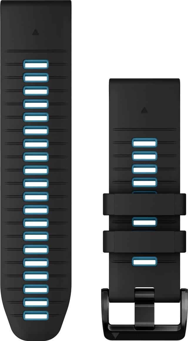Garmin 26 mm QuickFit Silikon klockarmband (svart/blå)
