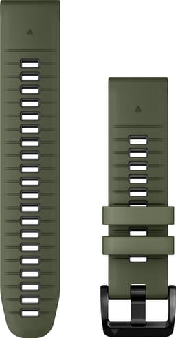 Garmin 22 mm QuickFit Silicone klockarmband (grön/grå)