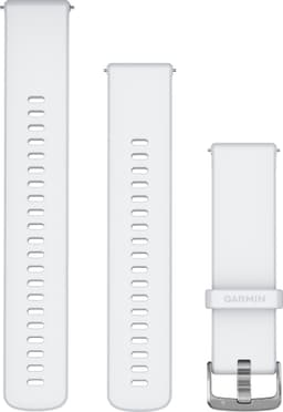 Garmin 22mm Quick Release klokkerem av silikon (hvit)