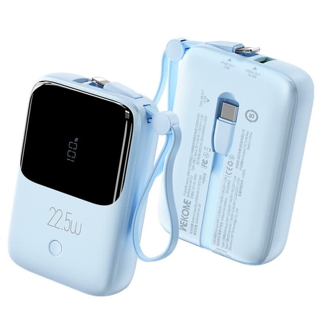 10000mAh rask bærbar powerbank Super hurtiglading USB-C 22.5W
