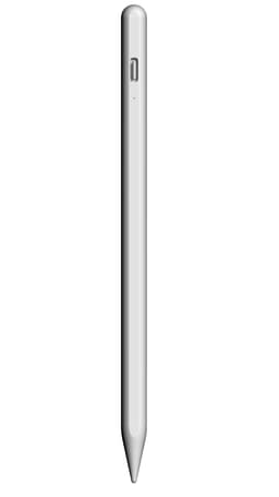 Kapasitiv penn med 3-modus batteriindikator Hurtiglading for iPad Hvit