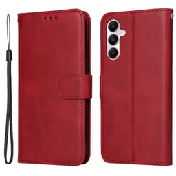 SKALO Samsung A05s 4G PU-Läder Plånboksfodral - Röd