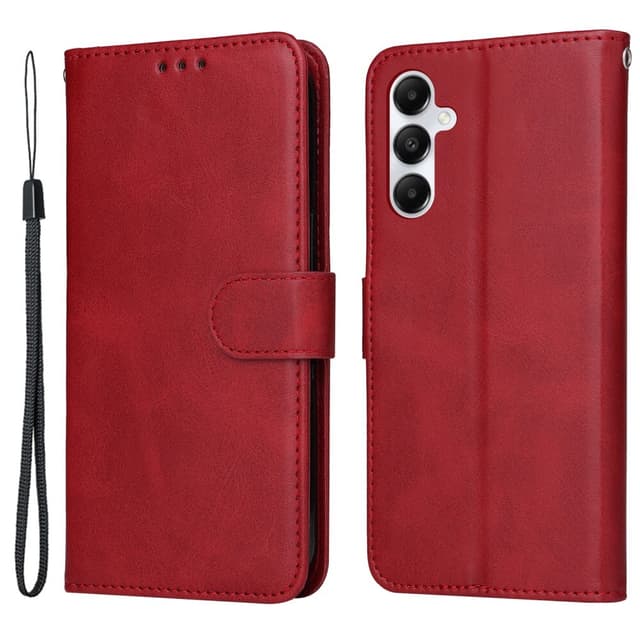 SKALO Samsung A05s 4G PU-Läder Plånboksfodral - Röd