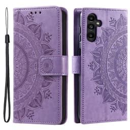 SKALO Samsung A05s 4G Mandala lompakkokotelo - Violetti