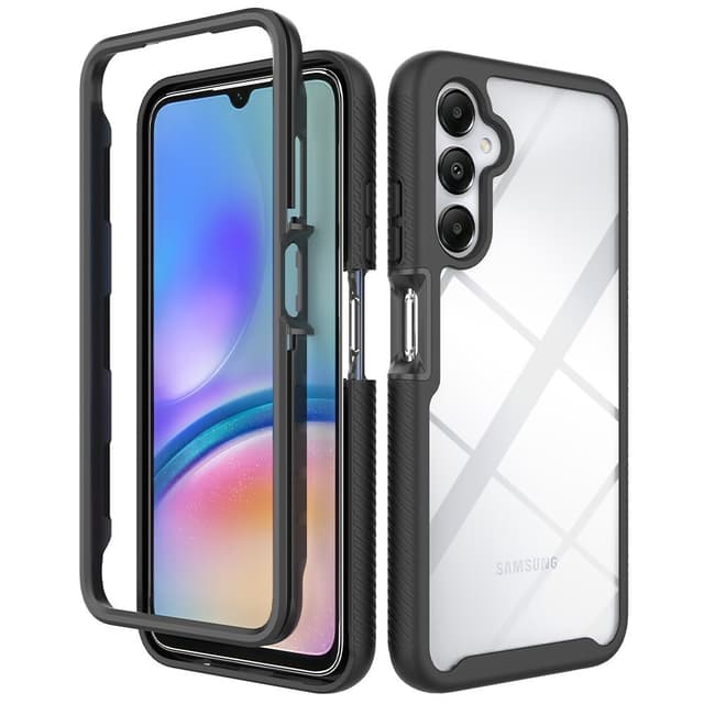 SKALO Samsung A05s 4G Shockproof Clear Hybrid Skal - Svart