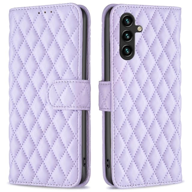 SKALO Samsung A05s 4G BINFEN COLOR Quiltet Pung - Lilla