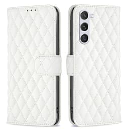 SKALO Samsung S24 BINFEN COLOR Quiltet Pung - Hvid