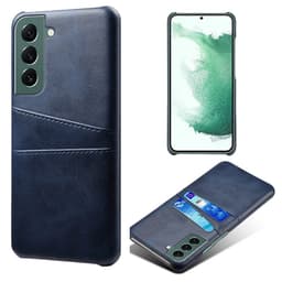 SKALO Samsung S24 PU-nahkainen Suojakuori Lompakolla - Sininen