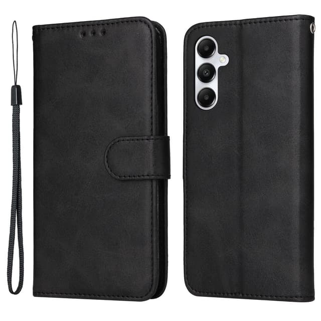 SKALO Samsung A05s 4G PU-Läder Plånboksfodral - Svart