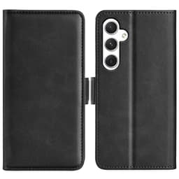 SKALO Samsung S24 Premium Wallet Lompakkokotelo - Musta