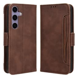 SKALO Samsung S24 6-lokeroa Lompakkokotelo - Ruskea