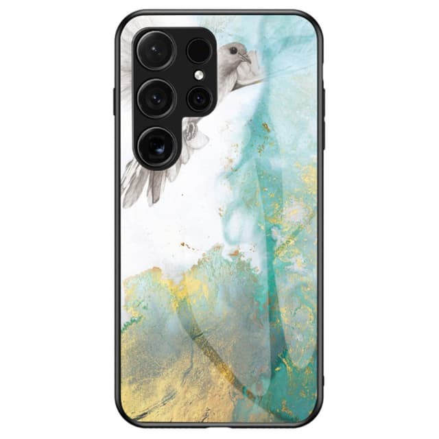 SKALO Samsung S24 Ultra Marmor Härdat Glas TPU-skal - Motiv 2