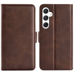 SKALO Samsung S24 Premium Wallet Lompakkokotelo - Ruskea