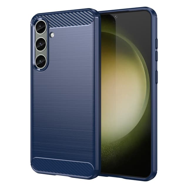 SKALO Samsung S24+ Armor Carbon Stöttåligt TPU-skal - Blå