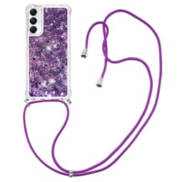 SKALO Samsung A05s 4G Juoksuhiekka Glitter Mobile kaulapanta - Violetti