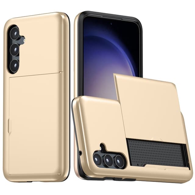 SKALO Samsung S23 FE Armor Cover kortholder - Guld