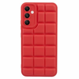 SKALO Samsung A05s 4G Puffer Bumper TPU-suojakuori - Punainen