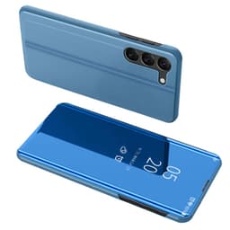 SKALO Samsung S24 Clear View Mirror Lompakko - Sininen