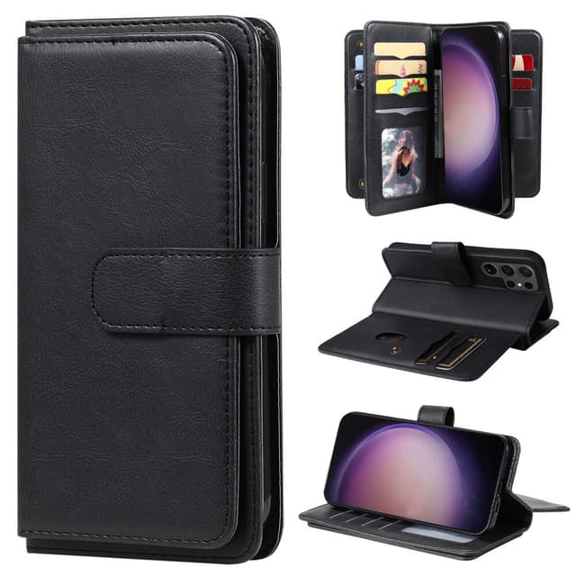 SKALO Samsung S24 Ultra 10-RUM Flip Cover - Sort