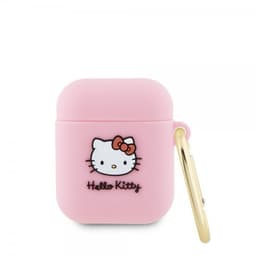Hello Kitty AirPods 1/2 Deksel Liquid Silicone Rosa